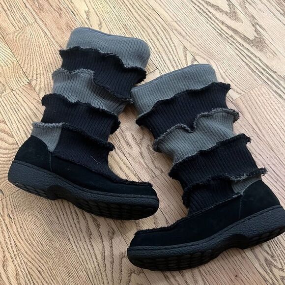 SAM ELDERMAN FAUX FUR LINED BOOTS SIZE 9 1/2 - Picture 2 of 8